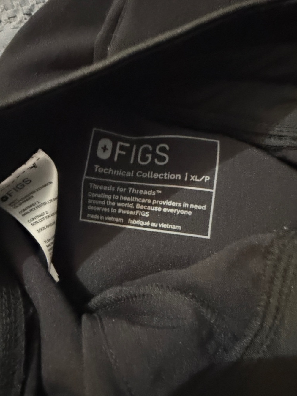 FIGS Black Technical Collection XLP